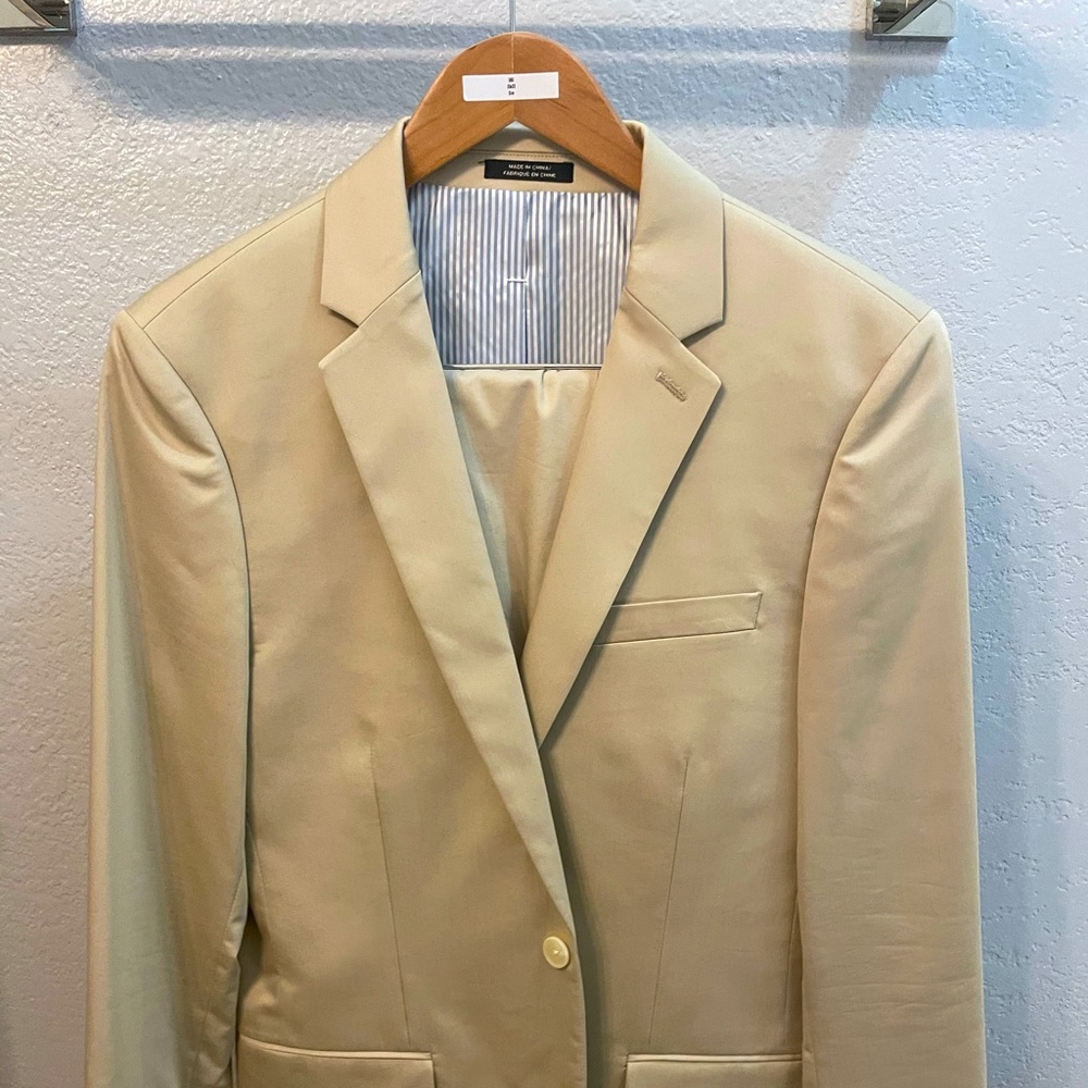 Lightweight Stylish Tan Suit from Express